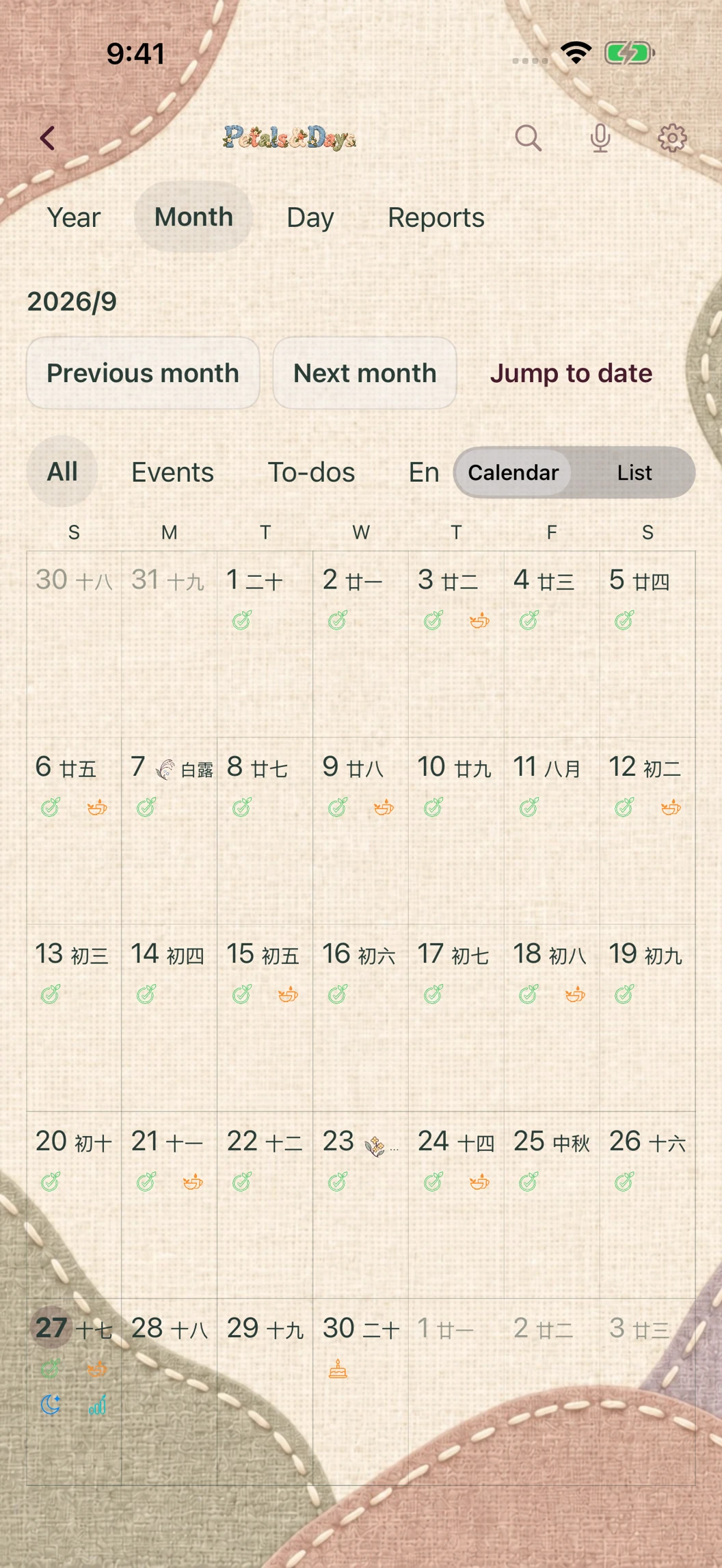 Actual App screenshot · Demo records